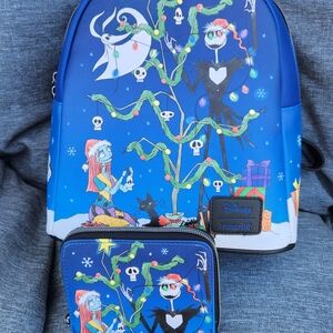 Loungefly Nightmare Before Christmas Backpack And Wallet NWTS